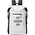 Ettore Cycling Rucksack 100% Waterproof Dry Bag - Black/White - Sonar