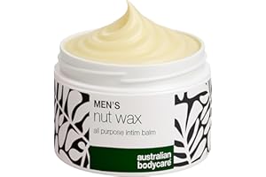 AUSTRALIAN BODYCARE Cire intime pour homme contre la sueur, les irritations et les odeurs dans la zone intime – avec beurre de karité, squalane et bisabolol apaisant