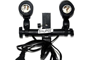 SHOPEE B22 Double Light Socket with Light Stand Swivel Mount & Umbrella Holder for Photography, Film,Video Studio