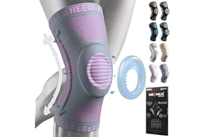 NEENCA Kniestütze, Komprimierte Kniebandage mit Patella Gel Pads & Feder Seitenstabilisatoren, Medizinischer Knieschützer für Laufen, Meniskusriss, Arthritis, Gelenkschmerzlinderung, ACL, Erholung