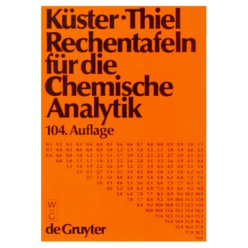 [PDF] Download Rechentafeln für die Chemische Analytik Kostenlos