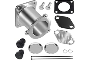 WUISOLQP EGR Cooler Delete Kit Aluminum Cleaner Kit EGR Delete Removal Replacement Kit Valve Tube Blanking Plate Set for Diesel Engines M47N2 M57N2 E87 E90 E91E92 E93 E60 E60 LCI E61 E61 LCI E65 E66 E83