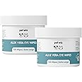 pet wiz Vet Approved | 240 Extra Large Natural Eye Wipes | Gentle & Soothing
