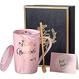 Grandma Gifts Birthday Gifts for Grandma from Granddaughter Grandson Christmas Mother Days Presents Best Grandma Ever Ceramic