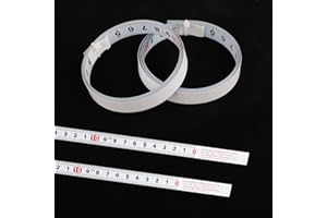 SVALOR 2 Rouleaux Mètre à Ruban Auto-adhésif, 1 Mètre Mètre Ruban Auto-adhésif, Règle Métrique Auto-Adhésive pour Mesurer des Objets Verticaux Tels Que des Établis (Arrière)