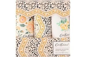 Cath Kidston Hand Cream Trio 3x 30ml, Moisturiser, Shea Butter, Orange Blossom Fragrance, Pocket and Travel Size, Vegan and Cruelty Friendly, Beauty Gift For Her