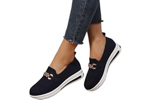 MJGKHIY Scarpe Donna Sneakers Eleganti Slip on Sneakers Moda Scarpe Ortopediche Senza Lacci Running Scarpe Bianche Vintage Scarpe Running Scarpe Palestra Donna Fitness