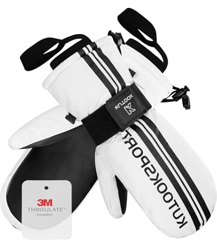 Gants De Ski Vihir Imperméables - Thermique 3M Coupe-Vent | Pour Ski, Snowboard Et Vélos