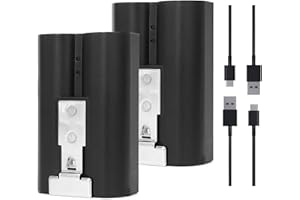 WAHXIYUG Rechargeable Doorbell Battery Pack for Ring, Compatible with Video Doorbell 2/3/4 and Spotlight Camera and Stick Up Camera, Battery 3.65V 6040mAh (2pcs Battery)