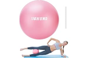 jjshund Ballon Pilates de Gymnastique, 25 cm Ballon Yoga Petit Soft Ballon Fitness Antidérapant, Ballon Gym pour Maison Gym Pilates Yoga Équilibre Sport Fitness