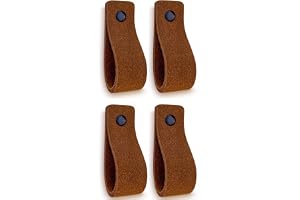 Brute Strength – Mockahandtag för möbler – 16,5 x 2,5 cm – Cognac – 4 bitar