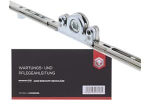 SIEGENIA AUBI Ventana engranaje central GM AGMK Herraje Variable + ToniTec mantenimiento Instrucciones para Aubi A300 ventana herrajes