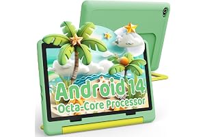 Ainmel Android Kinder Tablet, Tablet für Kinder, 8GB+64GB (128 GB Expand), Kindersteuerung, Software für Kinder vorinstalliert, Dual-Kamera
