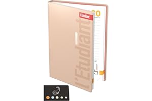 BLUMIE SHOP Lot Agenda l'Etudiant 14 x 20 cm 2025-2026 + Index Adhésif Blumie (Doré)