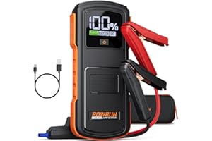 Powrun P-ONE MAX Jump Starter, 4000A Portable Jump Box, Car Jump Starter Battery Pack for All Gas or Diesel Engines up to 10.0L, 12V Car Battery Jump Starter with a Carrying Case