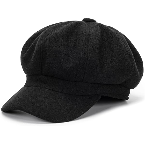 Berretto Newsboy In Cotone Per Donna - Cappello Alla Marinara Con Elastico, Taglia Universale Grigio Scuro - Foto 2