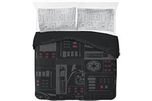 ‎JAY FRANCO Jay Franco Star Wars Darth Vader Doppel-Bettbezug aus 100% Baumwolle - inkl. 50 x 70cm Kopfkissenbezug