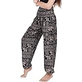 Banjamath Bohemian Maxi Skirt - Women's Long Gypsy Boho Hippie Style Rayon Skirt With Elastic Waist