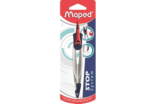 MAPED Compas Stop System pour Mines 2 mm Coloris Aléatoire