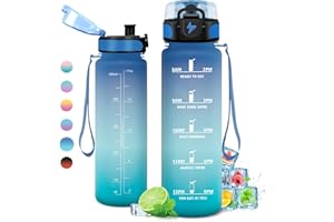 KollyKolla Borraccia 500ml/1L/1.5L,Palestra a Prova di Perdite,Motivazionale con Filtro, Bottiglia d'acqua Sportiva con Indicatore del Tempo, Borraccia per Bambino, Bambina, Sport, Scuola