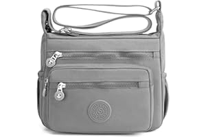Shilanmei Womens Shoulder Bag with Multi Pocket - Nylon Crossbody Bag Waterproof Tote Handbag for Casual, Lightweight Travel Purse Messenger Bag for Sport Hiking Daily Use