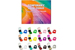 Temporary Hair Color Powder Kit, Temporary Hair Color, Washable HairDye, 12 | Simple Water Wash-Off, 12pieces, For Women Girls Ladies Wives Cosplayers Birthday Gatherings Carnival Festivals School Events