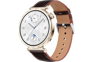 Meliya für Huawei Watch GT 5/GT 4 41mm Armband Damen Herren, Weich Leder Uhrenarmband 18mm für Huawei GT4/GT5 41MM Smartwatch Ersatzarmbänder