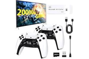 AvantMagic Wireless Retro Game Console with 20020+ Classic Games, New Model Retro Game Stick, Plug and Play Video Game for TV Output, Dual 2.4G Wireless Controller, Gift for Kids Adults