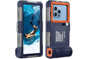 Lanhiem Wasserdicht Handyhülle IPX8 Universelle Tauchen Professionelle Handy Unterwasser Hülle Wasserfeste tief 15M Handytasche für iPhone Samsung Huawei Xiaomi Redmi, Tauchen Schnorcheln Surfen Case