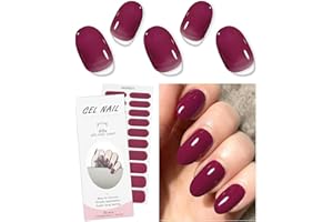 JMEOWIO Unghie Adesive Rosa Nail Stickers Gel UV Decorazioni Unghie Nail Art Disegni