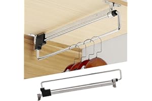 SUNERLORY Ausziehbare Kleiderstange, Verstellbarer Kleiderschrank Kleiderstange Herausziehen der Kleiderbügel Teleskopschrankrohr für SchräNke und Lagerbereiche(size:30 cm)
