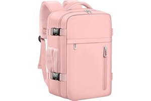 OTAHGK Mochila de Viaje Cabina Avion 40 x 20 x 25 para Ryanair Equipaje de Mano Maletas de Cabina Bolsa de Viaje Hombre Mujer mochila informal para computadora portátil -Rosa
