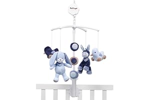 Nattou Giostrina Musicale, Alex e Bibou, Melodia La-Le-Lu, 37 x 31 x 9 cm, Blu, 321228