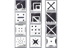 JEFFOUOO 12 Stück Mini Denkspiel Knobelspiel Geduldsspiele,Mini Denkspiel für Kinder,Geduldsspiel Kinder Geschicklichkeitsspiel,3D Geduldsspiele Knobelspiel für Kinder Erwachsene