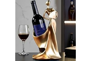 MZSX Wine Rack, Single Bottle Wine Holder, Modern Style Wine Rack, Countertop & Tabletop Dining Table Centrepiece Ornaments, Living Room Kitchen Storage Rack Cabinet Interior Decor Gifts for Christmas
