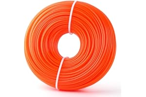 CHRORINE Hilo desbrozadora Nylon Redonda 2,4 mm x 100m, Hilo para desbrozadora de jardín