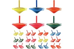 Beihre 50 sztuk drewnianych bączków, kolorowa mała zabawka, pamiątka na urodziny dziecka, zestaw upominków na prezenty dla gości, wypełniacz worków imprezowych dla chłopców i dziewczynek w wieku 3-7