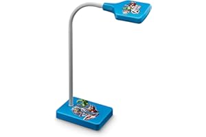Philips Marvel Avengers - Lámpara de mesa, LED, luz blanca fría, bombilla de 4 W, color azul