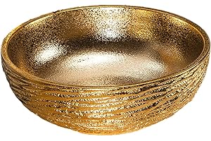 JDZJYBQX Lavabo moderne, en céramique doré, à monter, pour bar et salle de bain, 1 évier