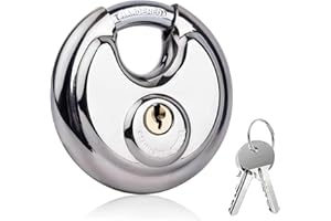 MORJCG 1Pcs Heavy Duty Padlock, Padlocks Outdoor Heavy Duty Waterproof, Padlocks with Keys, Outdoor Padlock, Outdoor Padlock Weatherproof, Padlock Outdoor for Storage Units, Sheds, Garages, Trailers and More