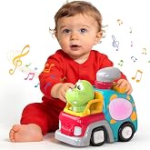 Baby Crawling Toys for Boys Girls Dinosaur Baby Toys with Musical Light Interactive Walking Sound Toys Birthday Gifts for Kid