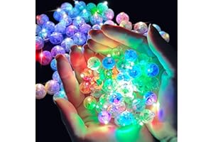 Afenau 150 Stück Ballonlichter Mini, Bunt Mini LED Licht, Runde LED Luftballons Leuchtend, LED Ballonlichter, Luftballon Lichter LED, LED Ballons für Geburtstag Hochzeit Girlande Weihnachten