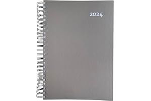 2024 duża grubość – kalendarz DIN A4 – taupe firmy edition cumulus – Made in Germany – dużo miejsca na codzienne terminy – idealny do biura i domu