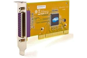 SIMPLETEK Tarjeta PCI adaptador para paralelo LPT DB25 Low Profile Win 2000 XP Vista 10 7 Low Perfil para ordenador SFF (reacondicionado)