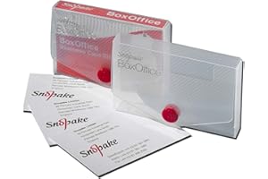 Snopake 15 mm Business Card BoxOffice – Clear [Pack of 5] Polypropylene Card Storage Box [13729]