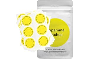 AMICERA Dopamine Patches, Mood Boost Positivity Focus Support, Body Care Mental Wellness Patch for Daily Use, Vitamin E Natural Planted Ingredients, Energy Supplement Stick on Arms Shoulder Skin, 30patches