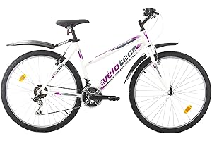 MULTIBRAND DISTRIBUTION Multibrand 6th Sense 26 Pouces, Vélo de Montagne en Aluminium, 18 Vitesses, Freins V-Brake, Vélo pour Filles et vélo pour Femmes, adapté aux Personnes mesurant Entre 155 et 175 cm