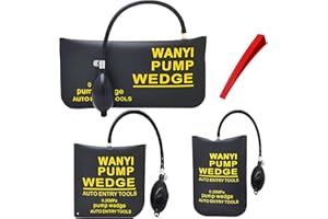 WANYI 3 PCS Air Wedge Pump Bag Coussin kit ouverture porte voiture soulever meuble lourd coussin gonflable bricolage coussin levage kit de levage meuble lourd (Platz+Kleines Rechteck+Großes Rechteck)