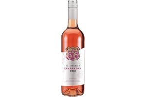 Route 6o6 Zinfandel Rosé 75 cl – Californian Blush Wine with Watermelon & Strawberry Notes – Refreshingly Sweet & Smooth – 10% ABV
