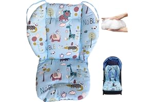 DAGLLGEW High Chair Cushion for Baby Thickening Stroller Cushion Cute Animal Pattern Stain-Proof High Chair Mat for Child High Chair Dining Seat